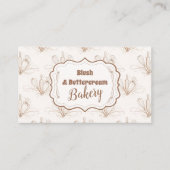 Elegante Pastell-Bäckerei-Branding Visitenkarte (Vorderseite)
