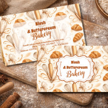 Elegante Pastell-Bäckereimarke