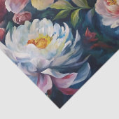 Elegante Pastell-Frühlingsblumen-Decoupage Seidenpapier (Detail)