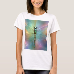 Elegante Pastell-Libellen-Fraktal-Kunst, T-Shirt