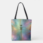 Elegante Pastell-Libellen-Fraktal-Kunst, Tasche (Rückseite)