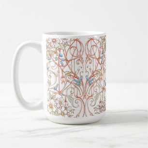 Elegante Pastell Vintage Blumendekor Kaffeetasse