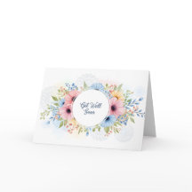 Elegante Pastell-Wasserfarben-Blumen "Gute Besseru