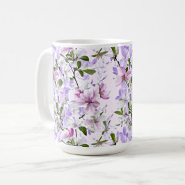 Elegante Pastellblüte Kaffeetasse