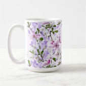 Elegante Pastellblüte Kaffeetasse (Links)