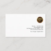 Elegante Pastelle Einfache Taxifahrer Visitenkarte (Rückseite)