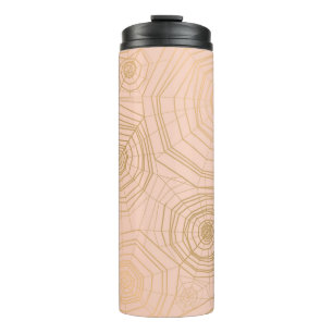 Elegante Pastellfarbe mit nahtlosem Spinnennetz Thermosbecher