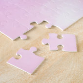 Elegante Pastellfarben Blau Pink Aquarellmalerei Puzzle (Seite)