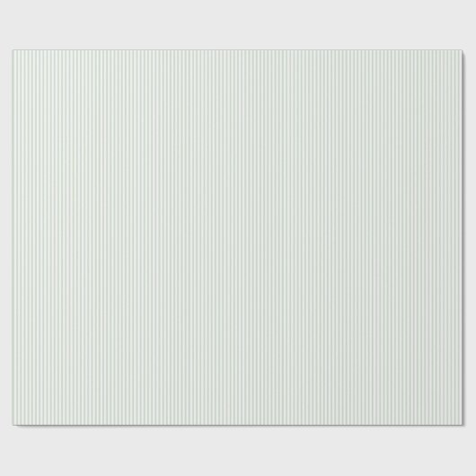 Elegante Pastellfarben, Grüne und weiße Streifen Geschenkpapier (Flach)