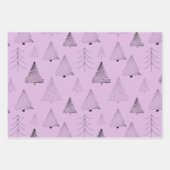 Elegante Pastellfarben Handgezeichnete Weihnachtsb Geschenkpapier Set (Vorderseite 3)