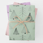 Elegante Pastellfarben Handgezeichnete Weihnachtsb Geschenkpapier Set (Beispiel)