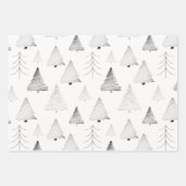 Elegante Pastellfarben Handgezeichnete Weihnachtsb Geschenkpapier Set (Vorderseite 3)