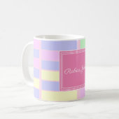 Elegante Pastellfarben Kaffeetasse (Vorderseite Links)