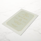 Elegante Pastellgrüne formelle Einladung (Gedreht)