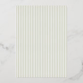 Elegante Pastellgrüne formelle Einladung (Rückseite)