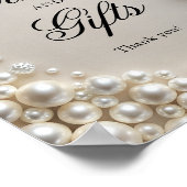 Elegante Pastellpearls - Bow Cards und Geschenke Poster (Ecke)