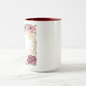 Elegante pastellrosa Blume Sprichwörter 31 Tasse (Zentrum)