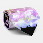 Elegante pastellrosa, gelbe lila Hydrangeas Krawatte (Gerollt)