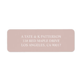 Elegante pastellrosa Rücksendeadressen-Aufkleber