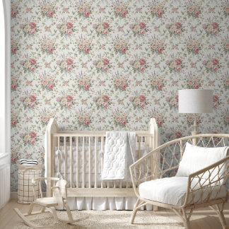Elegante Pastellrosen im Shabby-Chic-Stil Tapete