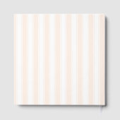 Elegante Pastellstreifen Gästebuch (Rückseite)