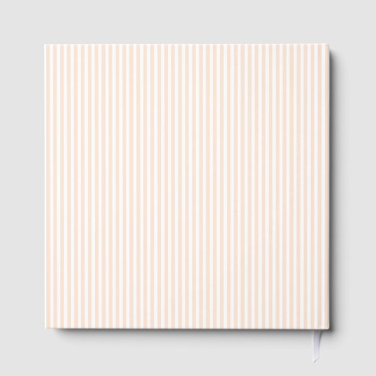 Elegante Pastellstreifen Gästebuch (Rückseite)
