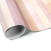 Elegante Pastellstreifen mit Aquarellfarben Geschenkpapier (Rolleneckpunkt)