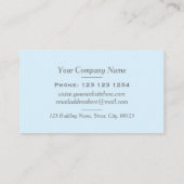 Elegante Pastellstreifen Weiße Grenze Beruflich Visitenkarte (Rückseite)