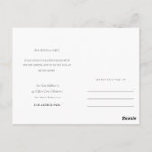 Elegante Peach Blue Floral Mailbox Ich habe bewegt Postkarte (Rückseite)