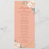 Elegante Peach Cream Floral Programm (Rückseite)
