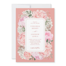 Elegante Peach Floral Wedding