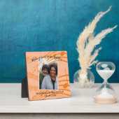 Elegante Peach Musiknotens Paare Valentine Foto Fotoplatte (InSitu)