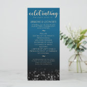 Elegante Peach Oceanic Blue Wedding ein neues Kapi Programm (Stehend Vorderseite)