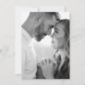 Elegante Peach Peonies Save the Date (Rückseite)