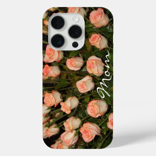 Elegante Peach-Rose Case-Mate iPhone Hülle (Rückseite)
