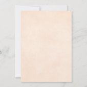 Elegante Peach Rose Reflektion Romantische Hochzei Einladung (Rückseite)