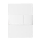 Elegante Peach Rose Simple Glam Wedding Einladungsbanderole (Rückseitenbeispiel)