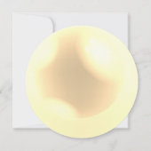 Elegante Pearl Simple Chic Hochzeit Einladung (Rückseite)