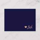 Elegante Peitsche Nachsorge Rose Goldmedaille Visitenkarte (Rückseite)