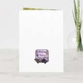 Elegante Pelargonie-Verlobungs-Einladung Einladung (Rückseite)