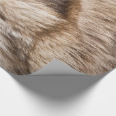 Elegante Pelzbeschaffenheit Geschenkpapier (Ecke)