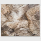 Elegante Pelzbeschaffenheit Geschenkpapier (Flach)