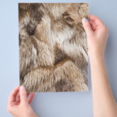 Elegante Pelzstruktur Flyer (Hand)