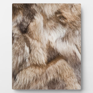 Elegante Pelzstruktur Fotoplatte