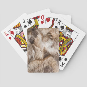 Elegante Pelzstruktur Spielkarten