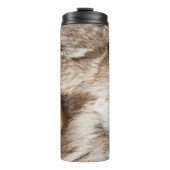 Elegante Pelzstruktur Thermosbecher (Vorderseite)