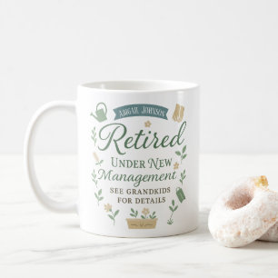 Elegante Pensionierung Mute Green Cream individuel Kaffeetasse