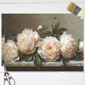 Elegante Peonies Decoupage Seidenpapier