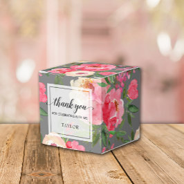 Elegante Peonies Floral Geschenkschachtel