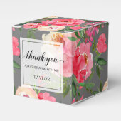 Elegante Peonies Floral Geschenkschachtel (Vorderseite)